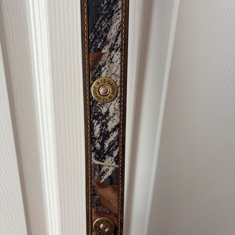 Nocona Belt Co Mens 44 Brown Leather Camo  Belt N24998222 - Picture 5 of 10